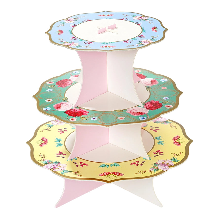 Tea Party Floral Cake Stand
