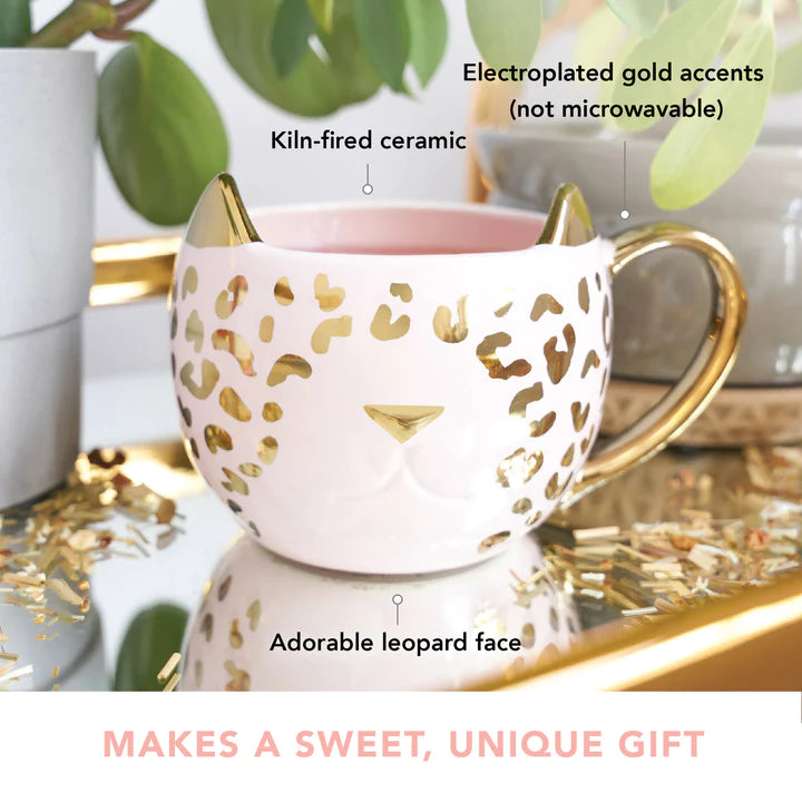 Chloe Leopard Cat Mug