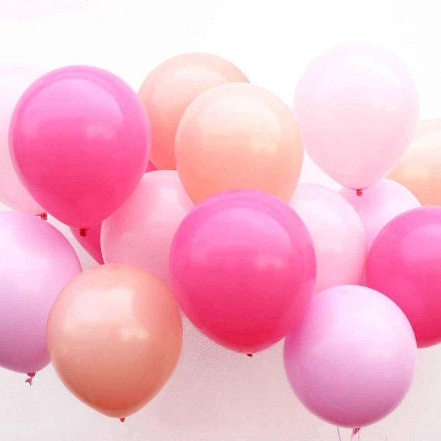Rose Pink Balloons - 16 Pack