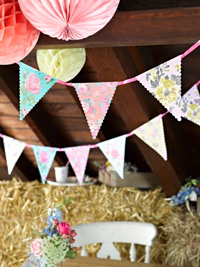 Truly Scrumptious Floral Vintage Bunting - 13ft
