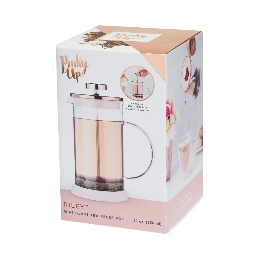 Glass Portable Mini Coffee & Tea Press Pot - 12oz