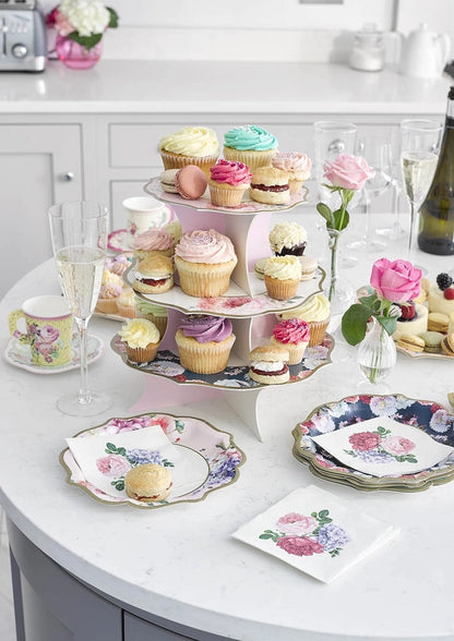 Tea Party Floral Cake Stand