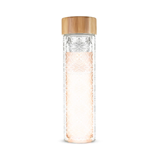 Insulated Glass Travel Mug w/ Tea Infuser - Marrakesh