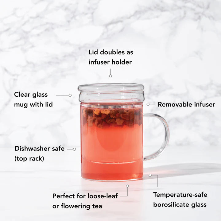 Blake Glass Infuser Mug
