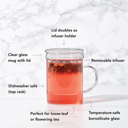 Blake Glass Infuser Mug