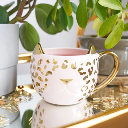 Chloe Leopard Cat Mug