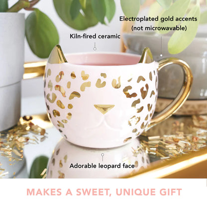 Chloe Leopard Cat Mug