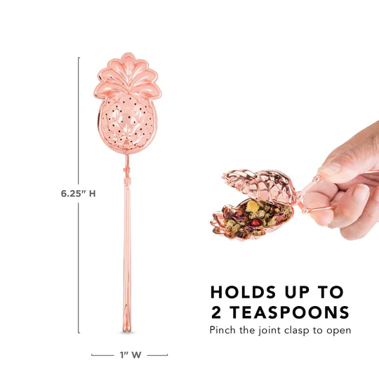 Rose Gold Pineapple Tea Infuser