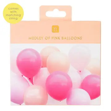 Rose Pink Balloons - 16 Pack