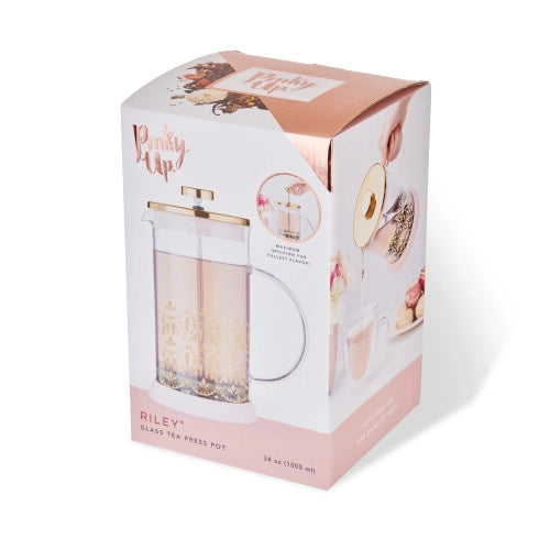 Casablanca Glass Coffee & Tea Press Pot - 34oz