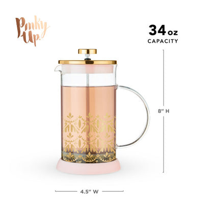 Casablanca Glass Coffee & Tea Press Pot - 34oz