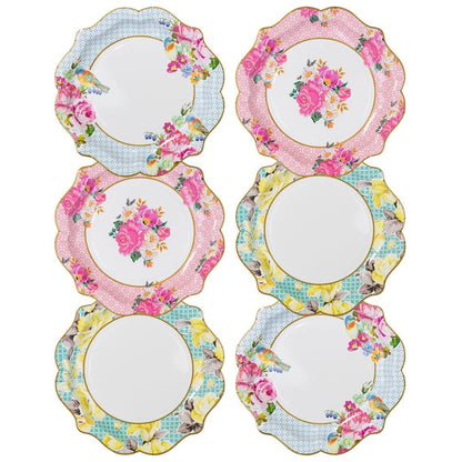 Truly Scrumptious Pretty Floral Plates - 12 Pack