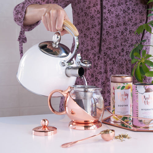 Classic Whistling Tea Kettle - 70oz - Rose Gold