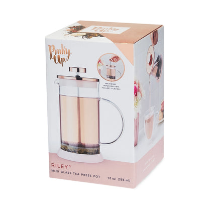Glass Portable Mini Coffee & Tea Press Pot - 12oz