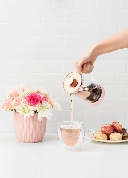 Glass Portable Mini Coffee & Tea Press Pot - 12oz