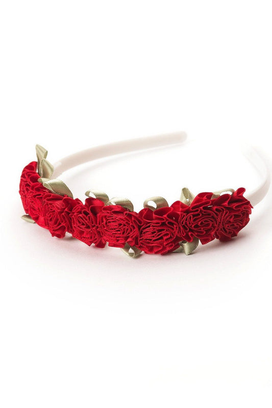 Flower Headband Red